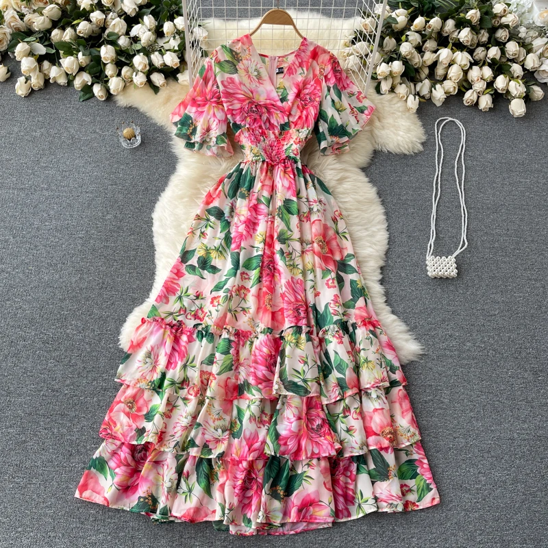 French Style Elegant Dress Women's Clothing 2021 New Fairy Chiffon Dress Print Women's 2021 Summer New Fashion Holiday Dress
French Style Elegant Dress Women's Clothing 2021 New Fairy Chiffon Dress Print Women's 2021 Summer New Fashion Holiday Dress
