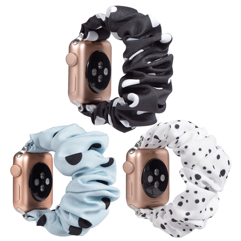 Wholesale Polka Dot Fabric Smart Watch Strap 38mm 42mm Elastic Scrunchie Band For Apple Watch 1 2 3 4 5
Wholesale Polka Dot Fabric Smart Watch Strap 38mm 42mm Elastic Scrunchie Band For Apple Watch 1 2 3 4 5