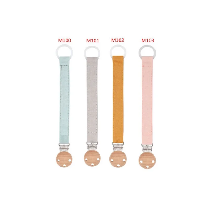 Eco-friendly Fabric Wooden Baby Pacifier Clip Pacifier Holder Protective And Safe For Unisex
Eco-friendly Fabric Wooden Baby Pacifier Clip Pacifier Holder Protective And Safe For Unisex