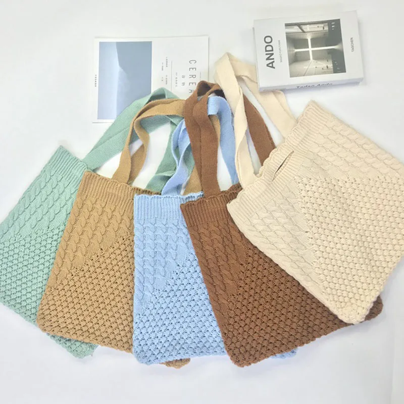 Women fashion knitting crochet bag ladies tote handbag shoulder shopping bag, 5 colors for choose
Women fashion knitting crochet bag ladies tote handbag shoulder shopping bag, 5 colors for choose