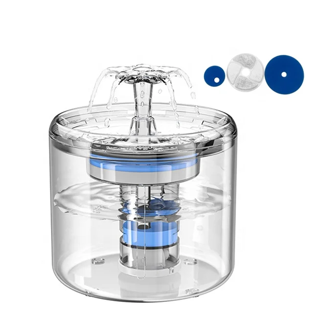 Leak Proof Puppy Water Dispenser Outdoor Travel Portable 2.6l Plastic Electric Automatic Pet Water Fountain Filters, White, transparent
Leak Proof Puppy Water Dispenser Outdoor Travel Portable 2.6l Plastic Electric Automatic Pet Water Fountain Filters, White, transparent