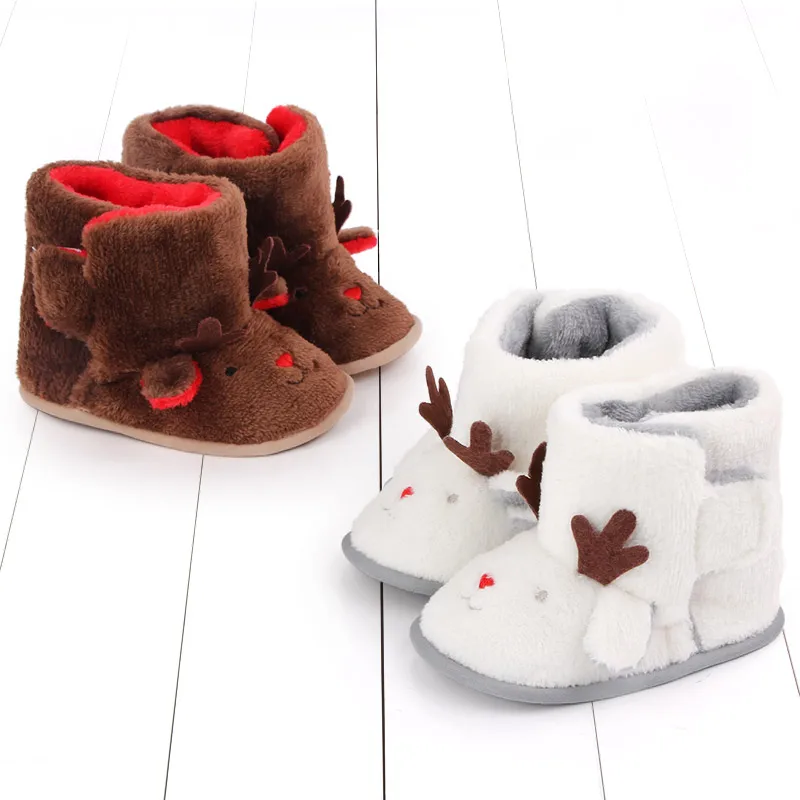 wholesale solid cartoon design boots with warm soft soled baby walking boots manufacture