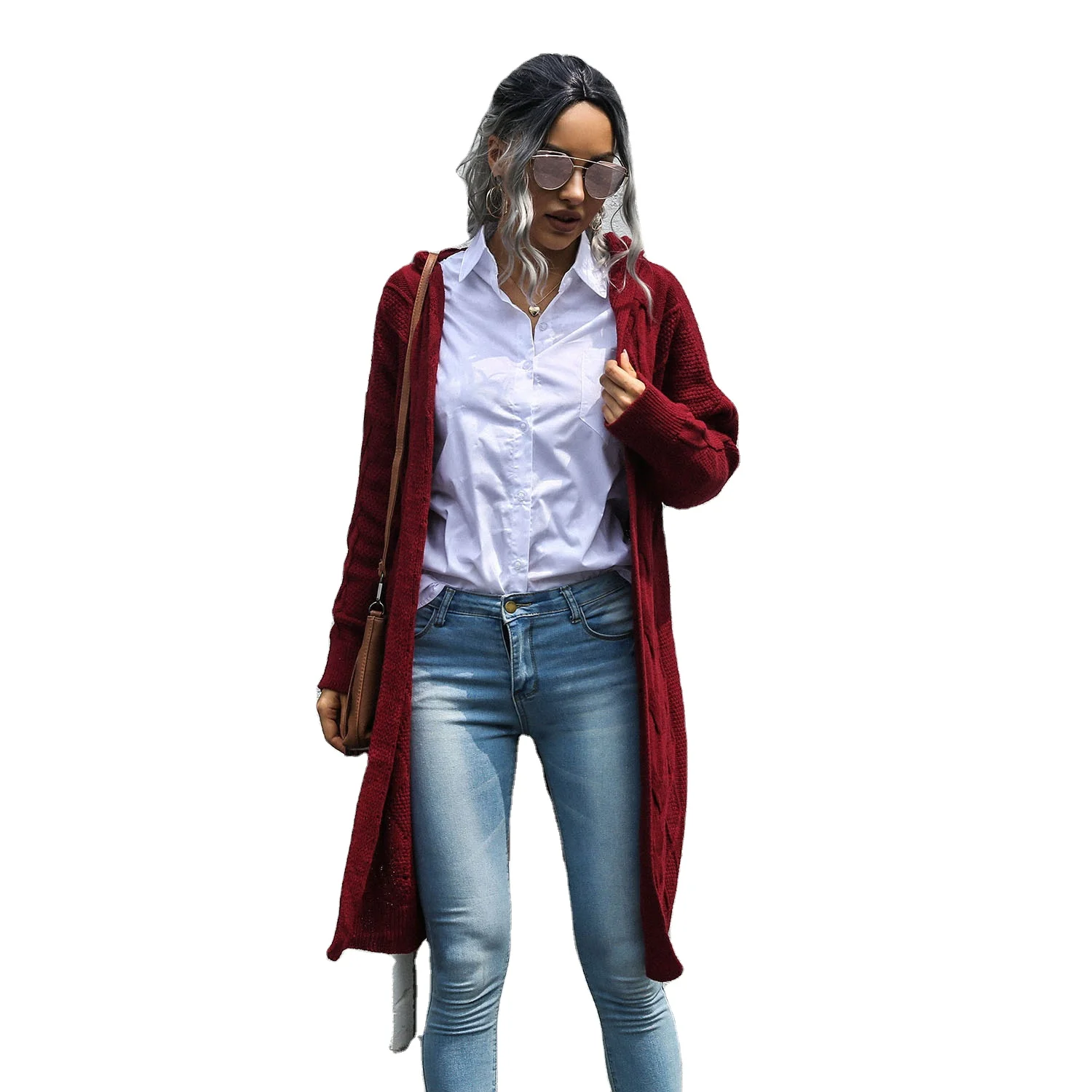 Ladies autumn and winter new fashion casual long knitted cardigan jacket solid color loose warm sweater jacket
Ladies autumn and winter new fashion casual long knitted cardigan jacket solid color loose warm sweater jacket
