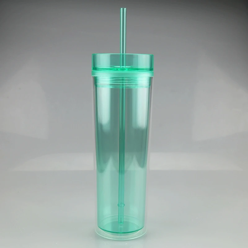 16 oz Hot Selling High Quality Double Wall Plastic Water Bottles Colorful Skinny Tumblers Cups Acrylic Tumblers with Straw, White/black/pink/green/blue/purple
16 oz Hot Selling High Quality Double Wall Plastic Water Bottles Colorful Skinny Tumblers Cups Acrylic Tumblers with Straw, White/black/pink/green/blue/purple