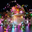 fairy christmas solar battery copper led string light