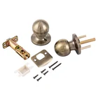 Wrought iron lock hotel room door round knob door lock