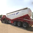 トライ車軸粉末タンカーバルクセメントキャリアセメント Bulker 半トラックトレーラー販売のため