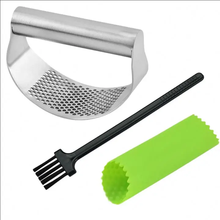 Multifunctional High Quality Kitchen Tools Zinc Alloy Garlic Press Peel Eject Garlic Press
Multifunctional High Quality Kitchen Tools Zinc Alloy Garlic Press Peel Eject Garlic Press