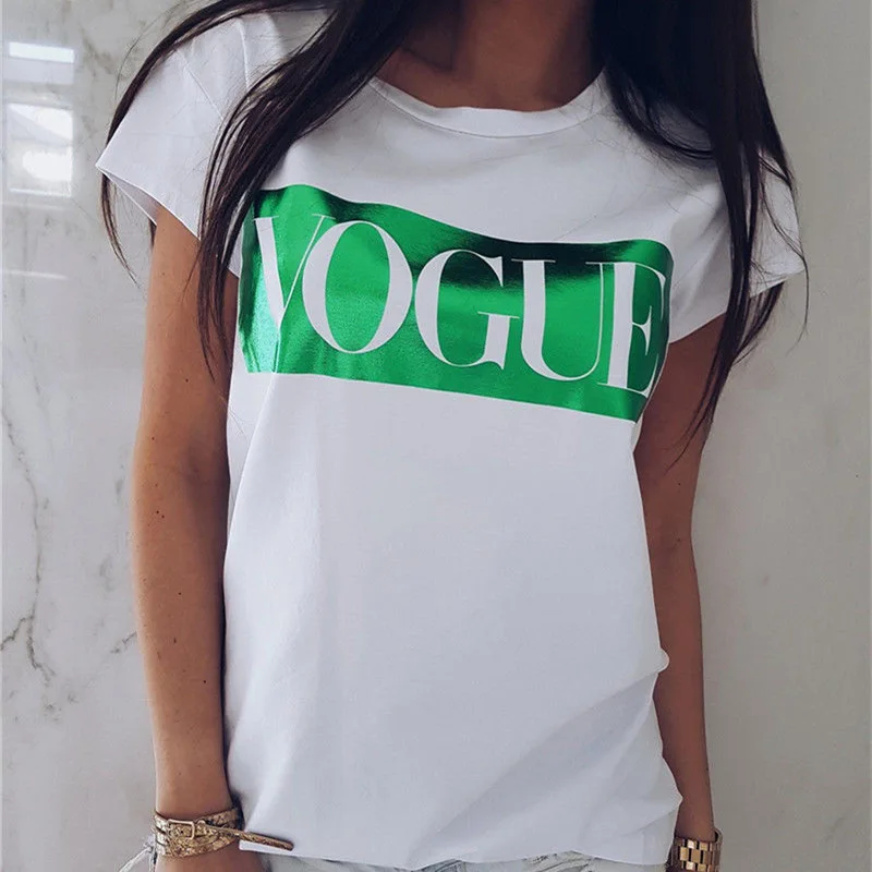2020 Fashion Short Sleeve Fashion O-neck T-Shirt Cotton T-Shirt Womens Print T-shirt Ladies Letter Top, Shown
2020 Fashion Short Sleeve Fashion O-neck T-Shirt Cotton T-Shirt Womens Print T-shirt Ladies Letter Top, Shown