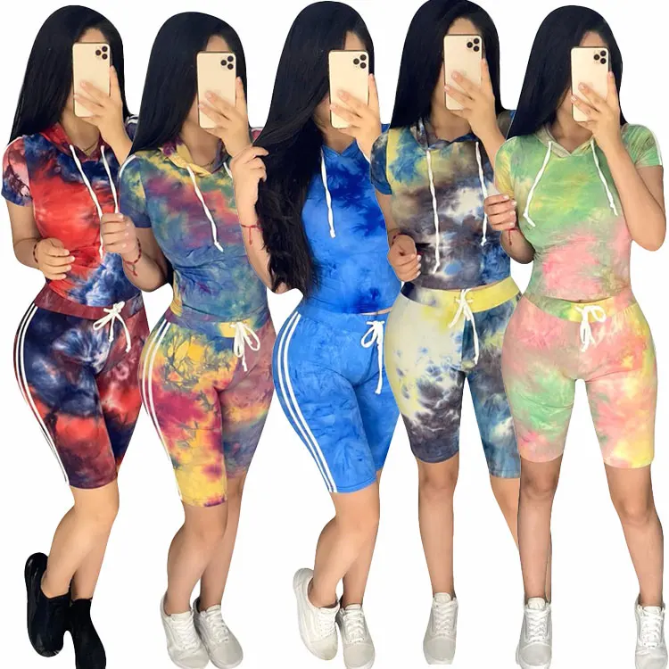 ZZ3162 Tie Dye Printing 2 Piece Women Sets Shorts Sweat Outfits Suit Sweatsuit Joggers Women'S Clothing
ZZ3162 Tie Dye Printing 2 Piece Women Sets Shorts Sweat Outfits Suit Sweatsuit Joggers Women'S Clothing