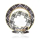 Royal western Bone China Dinner Set 4pcs Gold plated Dinnerware Sets arabic