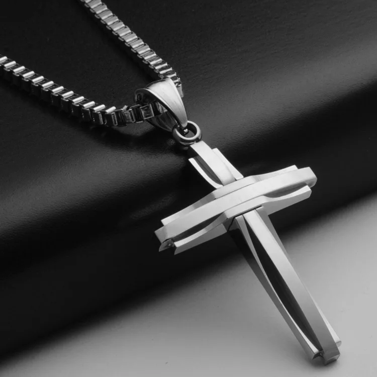 Unisex Men Necklace red style Cross Pendant Necklace Chain 316 Stainless Steel Cross Pendant Necklace, Silver black gold
Unisex Men Necklace red style Cross Pendant Necklace Chain 316 Stainless Steel Cross Pendant Necklace, Silver black gold