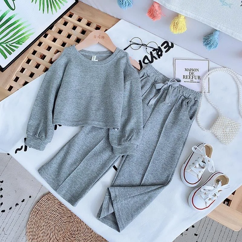 FSN29001 autumn spring fashion baby girls 2 pcs clothing sets infant kids t shirt with wide leg pant big girl casual outfit
FSN29001 autumn spring fashion baby girls 2 pcs clothing sets infant kids t shirt with wide leg pant big girl casual outfit