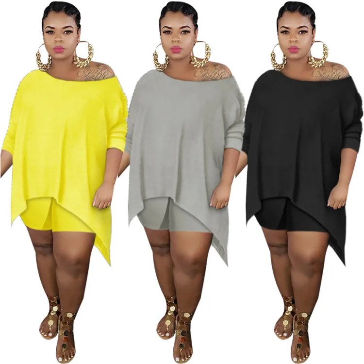 Fashion Lady Outfit Long Sleeve Irregular Shorts 2 Pcs Tracksuit Plus Size Sexy Autumn Women Two Piece Set
Fashion Lady Outfit Long Sleeve Irregular Shorts 2 Pcs Tracksuit Plus Size Sexy Autumn Women Two Piece Set