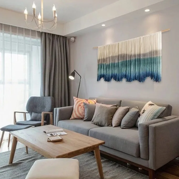 Blue Green Large Wall tapestry / Macrame Wall Hanging / Modern Macrame Wholesale, Customized color
Blue Green Large Wall tapestry / Macrame Wall Hanging / Modern Macrame Wholesale, Customized color