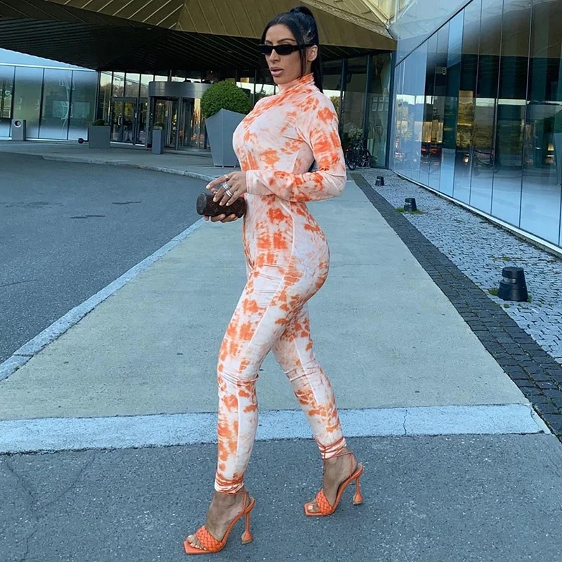 New Fashion Casual Long Sleeve Turtleneck Top And Pants Skinny Women Jumpsuit Tie Dye One Piece Jumpsuits Playsuit, Tie dye print
New Fashion Casual Long Sleeve Turtleneck Top And Pants Skinny Women Jumpsuit Tie Dye One Piece Jumpsuits Playsuit, Tie dye print