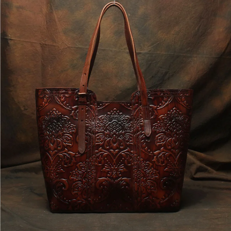 2020 China Ladies Luxury Vintage Embossed Paisley Cowhide Women Tote Hand Bags Purses Real Genuine Leather Handbags, Coffee red, brown
2020 China Ladies Luxury Vintage Embossed Paisley Cowhide Women Tote Hand Bags Purses Real Genuine Leather Handbags, Coffee red, brown