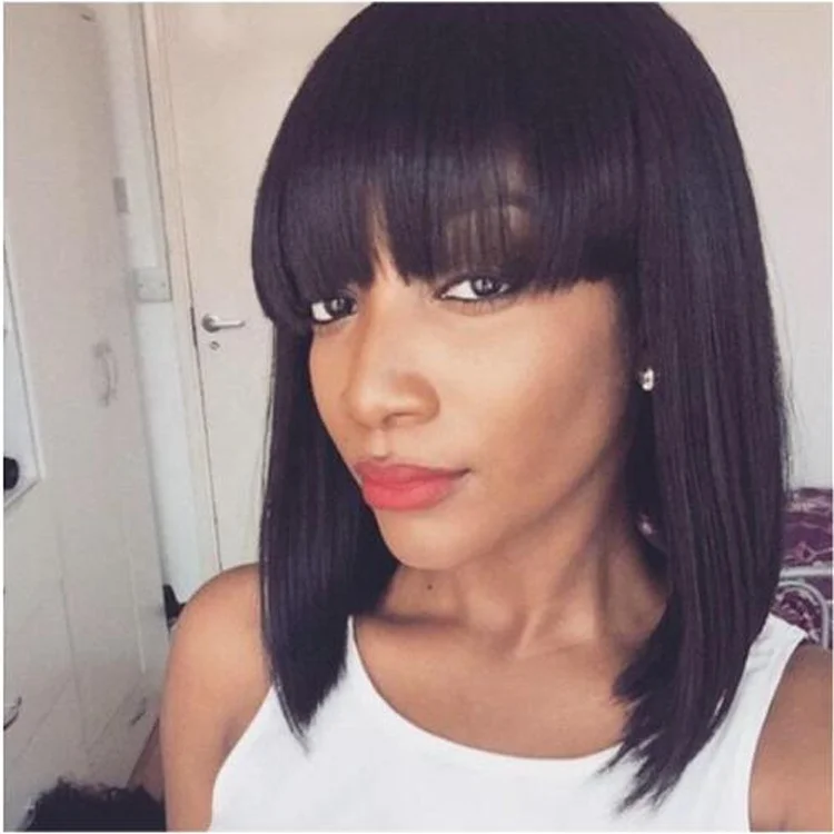 Pelucas Cabello Humano Short Human Hair Bob Wig With Bang Brazilian Straight Hair Lace Front Human Hair Wigs For Black Women
Pelucas Cabello Humano Short Human Hair Bob Wig With Bang Brazilian Straight Hair Lace Front Human Hair Wigs For Black Women