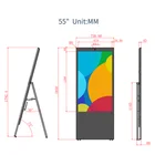 55 Tv 55 Inch LCD Advertising Player Digital Signage Maill Kiosk Floor Standing Outdoor TV For Restaurant