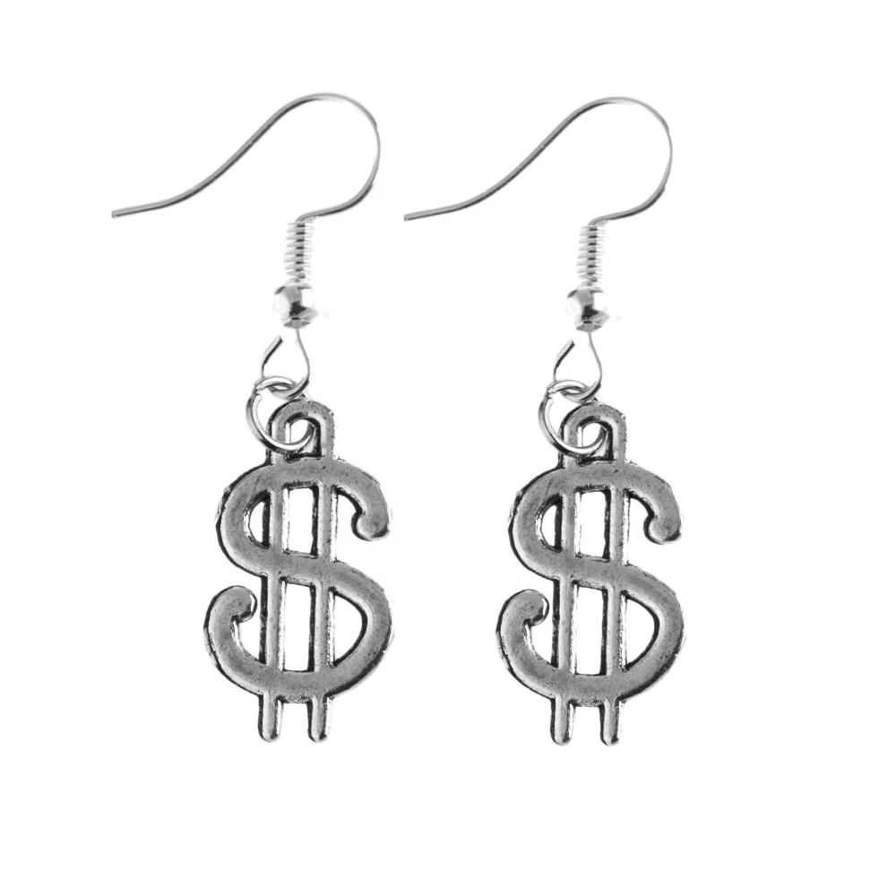 Silver color Dollar sign earring Antique silver Animal star high heels cross pumpkin accessory craft alloy Jewelry, Picture
Silver color Dollar sign earring Antique silver Animal star high heels cross pumpkin accessory craft alloy Jewelry, Picture