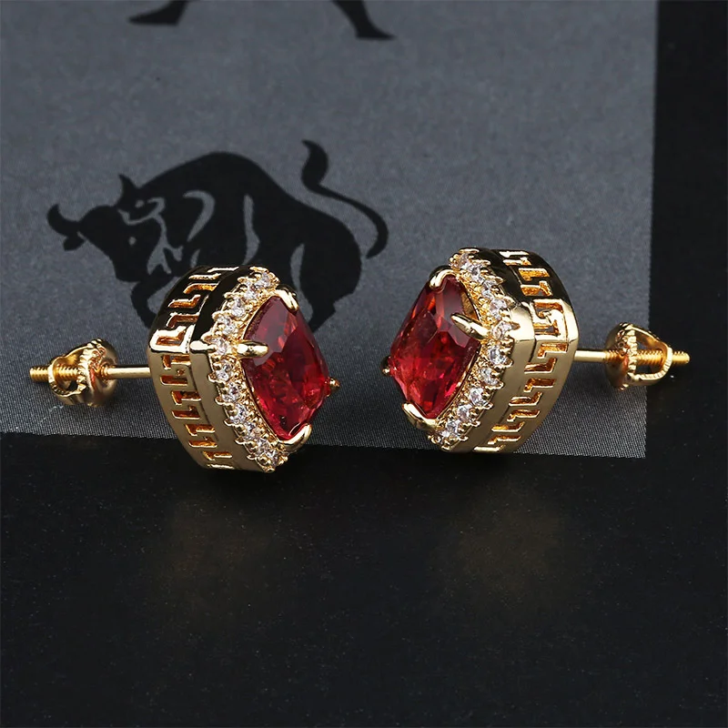 Wholesale Big Gemstone Brass Inlaid Zircon stud earrings women's fashion jewelry 2021, Colorful
Wholesale Big Gemstone Brass Inlaid Zircon stud earrings women's fashion jewelry 2021, Colorful