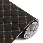 1.8M Width Embroidery Quilted Diamond Stitching Leather For Car Seat Cover Making