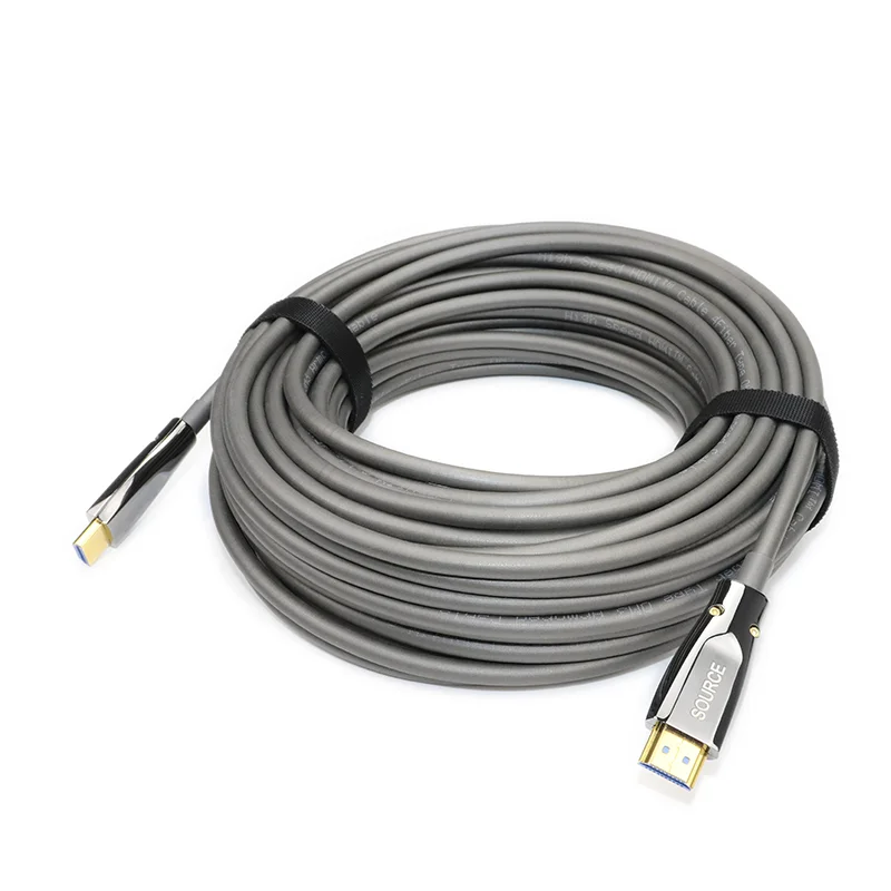 Durable steel armored TPE jacket AOC HDMI cable fiber optic 4K support 4K@120hz HDCP 2.2 3D 500ft 
Durable steel armored TPE jacket AOC HDMI cable fiber optic 4K support 4K@120hz HDCP 2.2 3D 500ft