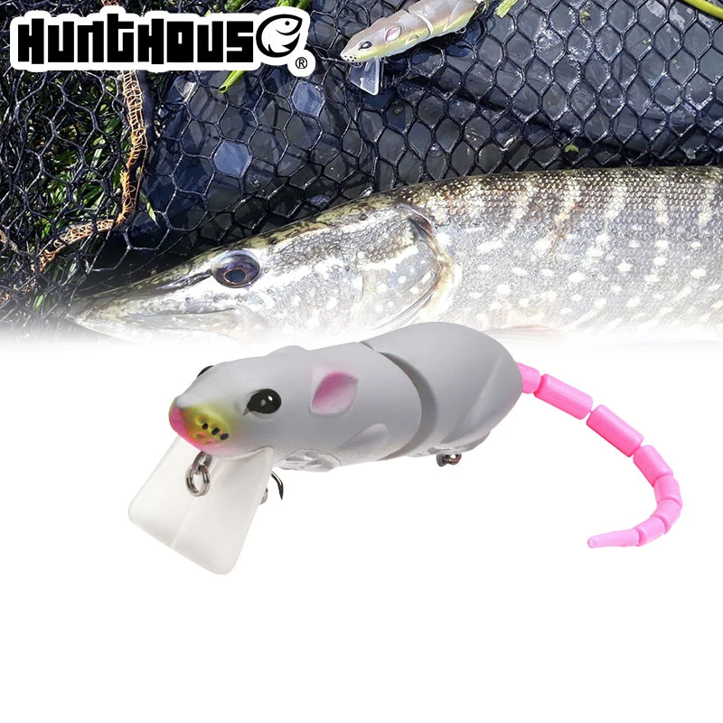 Hunt House Floating Rat Bait Multi Section Creature Hard Fishing Lure lures fishing, 5 colors
Hunt House Floating Rat Bait Multi Section Creature Hard Fishing Lure lures fishing, 5 colors