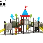 Customized children outdoor steel stainless kids slides outdoor playground equipment price