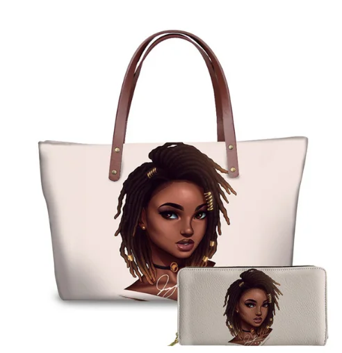 Luxury Design Handbags Ladies Women Black Art African Girl Printed Hand Bags Trending Design Bags Women Handbag Females Bolsas
Luxury Design Handbags Ladies Women Black Art African Girl Printed Hand Bags Trending Design Bags Women Handbag Females Bolsas