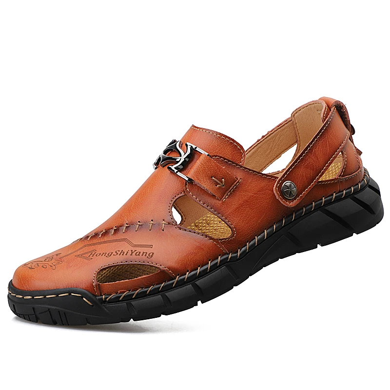 Men's Casual Shoes Leather Loafers Breathable Sandals Walking Slip on Shoes, Brown,black
Men's Casual Shoes Leather Loafers Breathable Sandals Walking Slip on Shoes, Brown,black