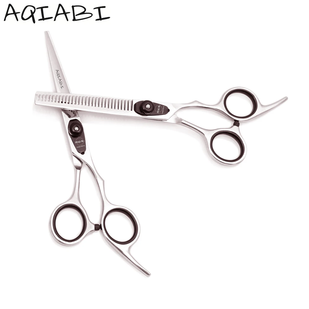 Hairdressing Scissors 6'' AQIABI JP Steel Hair Cutting Scissors Thinning Shears Hair Scissors Factory Hot Sale A1003, Shiny
Hairdressing Scissors 6'' AQIABI JP Steel Hair Cutting Scissors Thinning Shears Hair Scissors Factory Hot Sale A1003, Shiny