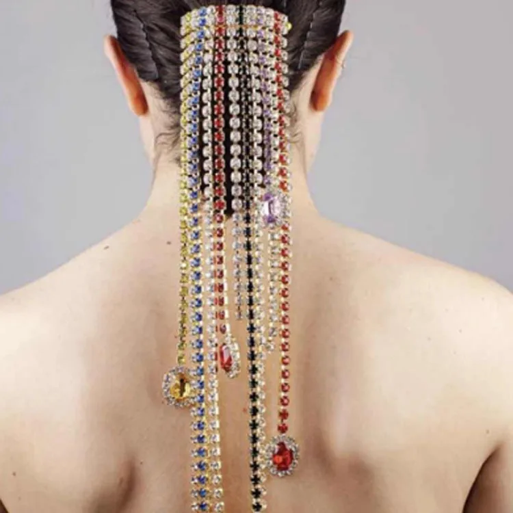 GT Hot Selling Full Crystal Hair Chain 2021 Women Fashion Crystal Hair Bands Tassel Long Hair Clips For Women
GT Hot Selling Full Crystal Hair Chain 2021 Women Fashion Crystal Hair Bands Tassel Long Hair Clips For Women