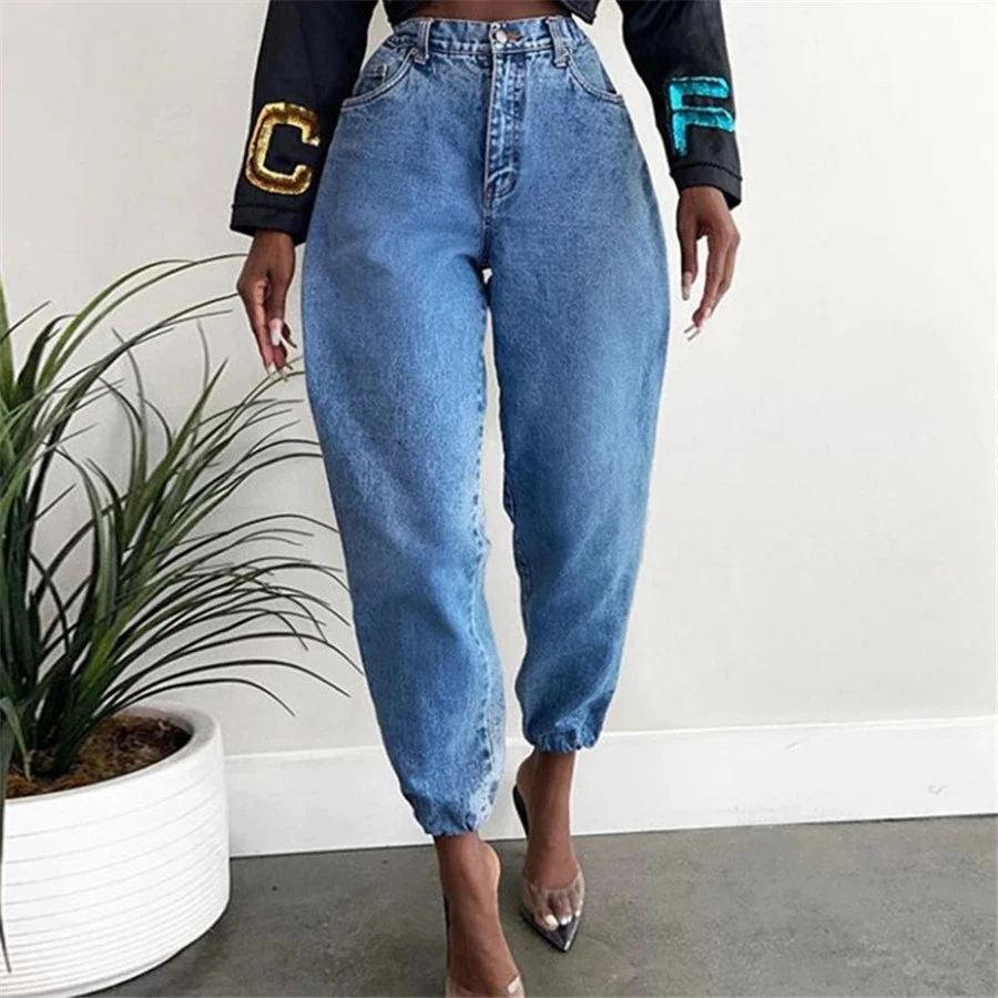Solid High Waist Women Jeans Club Autumn New 2020 Fashion Street Style Mujer Denim Pants Baggy Vintage Female Trousers
Solid High Waist Women Jeans Club Autumn New 2020 Fashion Street Style Mujer Denim Pants Baggy Vintage Female Trousers