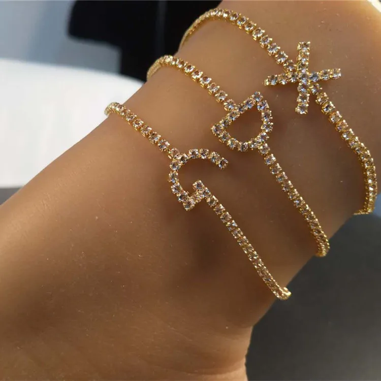 2020 New Jewely 26 Letter Name Bracelet Personality Tennis Bracelet Letter Rhinestone Anklet Bracelet, Customized color
2020 New Jewely 26 Letter Name Bracelet Personality Tennis Bracelet Letter Rhinestone Anklet Bracelet, Customized color