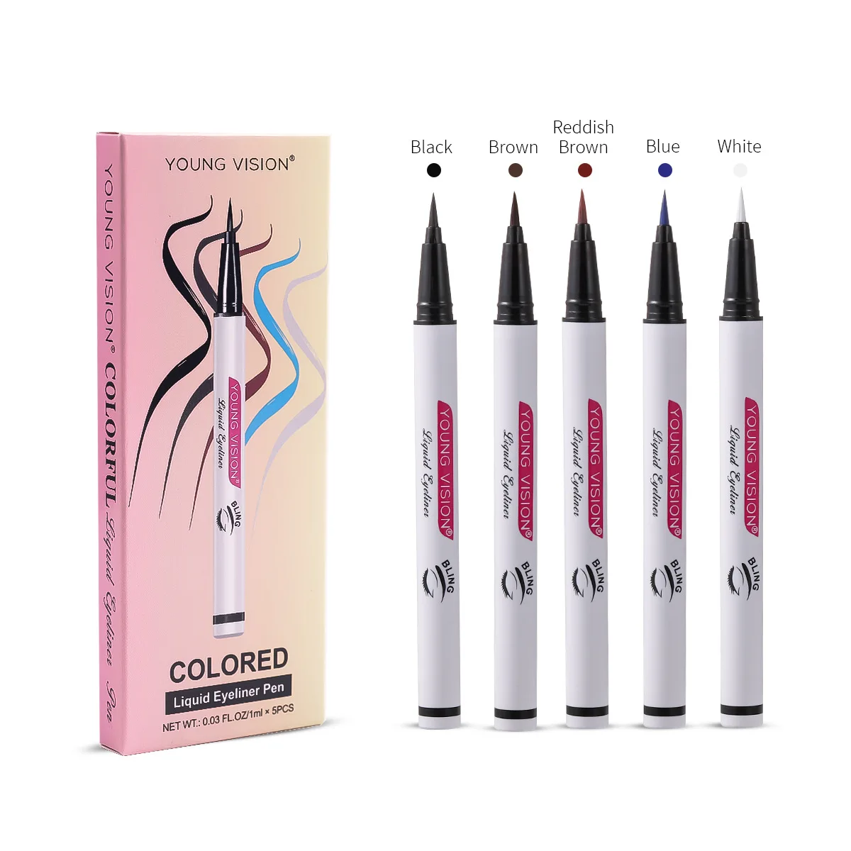 Wholesale waterproof eyeliner set non-smudge colorful liquid eyeliner navy blue eyeliner, Multi-colored
Wholesale waterproof eyeliner set non-smudge colorful liquid eyeliner navy blue eyeliner, Multi-colored