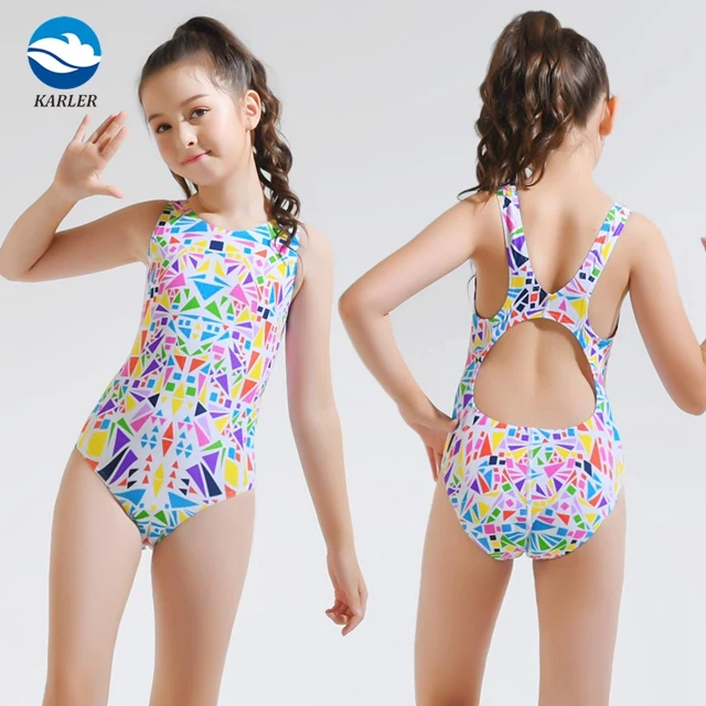 Colorful One Piece Little Girl Swimsuit Geometry Baby Girls Swimwear, Purple, rose red, orange
Colorful One Piece Little Girl Swimsuit Geometry Baby Girls Swimwear, Purple, rose red, orange