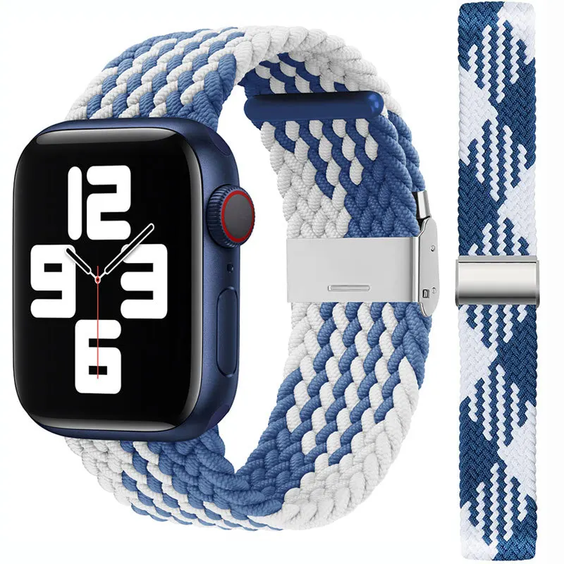 Suitable for Apple watch woven nylon elastic strap Iwatch adjustable buckle wristband fits all, Photo
Suitable for Apple watch woven nylon elastic strap Iwatch adjustable buckle wristband fits all, Photo