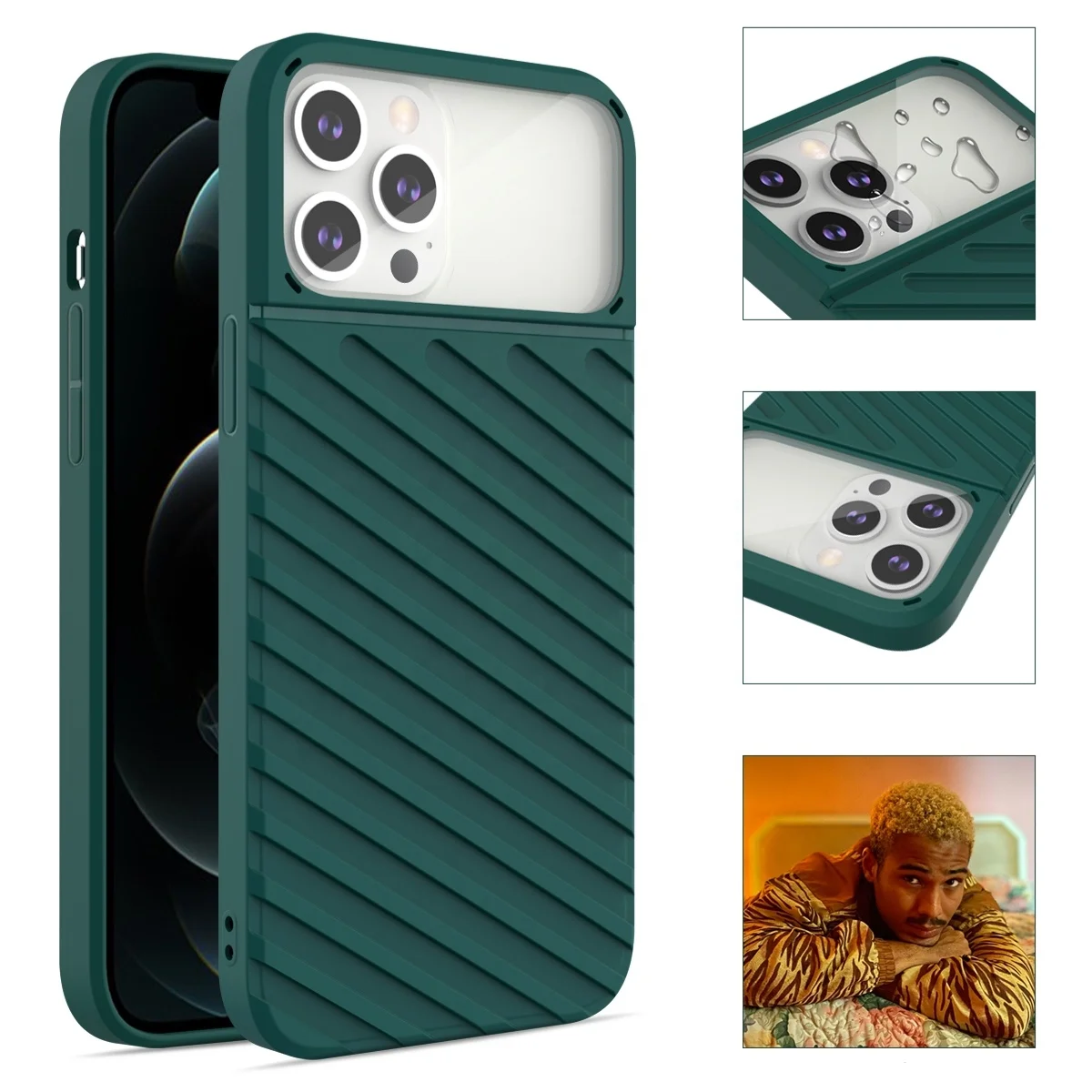 New Creative Soft TPU Mobile Phone Case For Iphone 12 pro max with PC transprancy camera protection, Black, dark green,purple,red
New Creative Soft TPU Mobile Phone Case For Iphone 12 pro max with PC transprancy camera protection, Black, dark green,purple,red