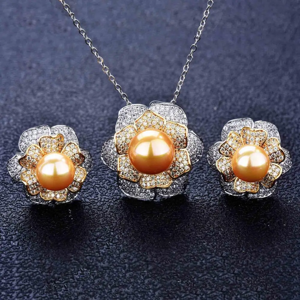 Luxury High-End Pearl Jewelry Set Freshwater Pearl Earrings Shell Beads Ring Pendant Necklace for Woman
Luxury High-End Pearl Jewelry Set Freshwater Pearl Earrings Shell Beads Ring Pendant Necklace for Woman