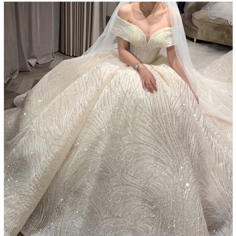 Main Wedding Dress 2022 New Bride Off Shoulder Pregnant Woman High Waist Wedding Dress
Main Wedding Dress 2022 New Bride Off Shoulder Pregnant Woman High Waist Wedding Dress
