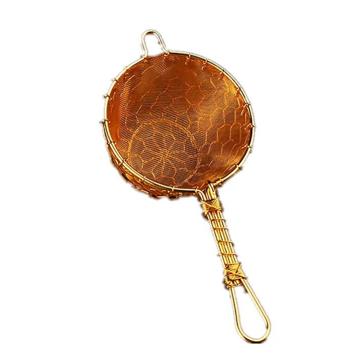 Handmade Vintage Copper Leaf Filter Mesh Kitchen Teaware Brass Tea Infuser Tea Strainer with handle
Handmade Vintage Copper Leaf Filter Mesh Kitchen Teaware Brass Tea Infuser Tea Strainer with handle