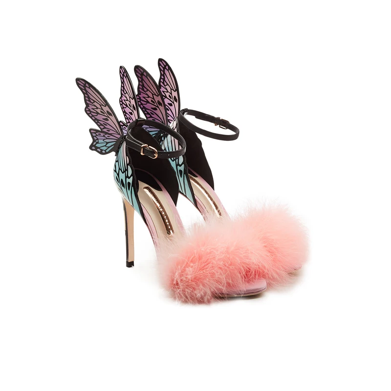 Fashion Butterfly Wings Color Matching High Heels Shallow Mouth High Heel Women Sandals
Fashion Butterfly Wings Color Matching High Heels Shallow Mouth High Heel Women Sandals