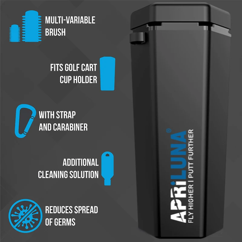 Premium Golf Ball Washer/Cleaner Golf Accessories for Men- Perfect Portable Rise Kit Washer Golfer's Training Kit, Black
Premium Golf Ball Washer/Cleaner Golf Accessories for Men- Perfect Portable Rise Kit Washer Golfer's Training Kit, Black
