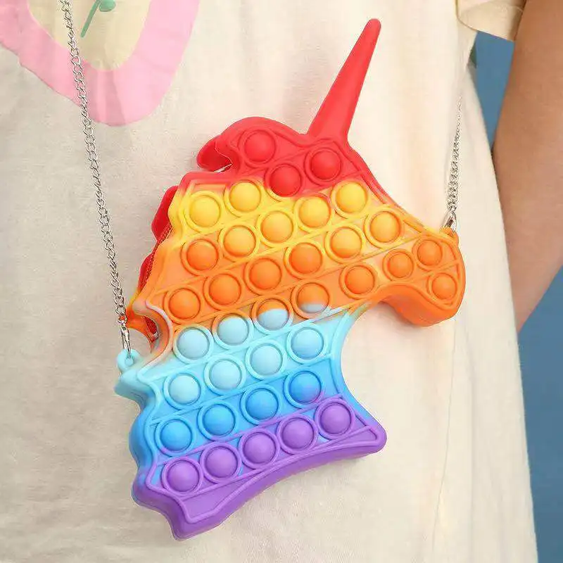 Cute Coin Purses Pops Relieve Stress Rainbow Purse Push Bubble Antistress Sensory Woman Girl Unicorn Pop it Purse, Random
Cute Coin Purses Pops Relieve Stress Rainbow Purse Push Bubble Antistress Sensory Woman Girl Unicorn Pop it Purse, Random