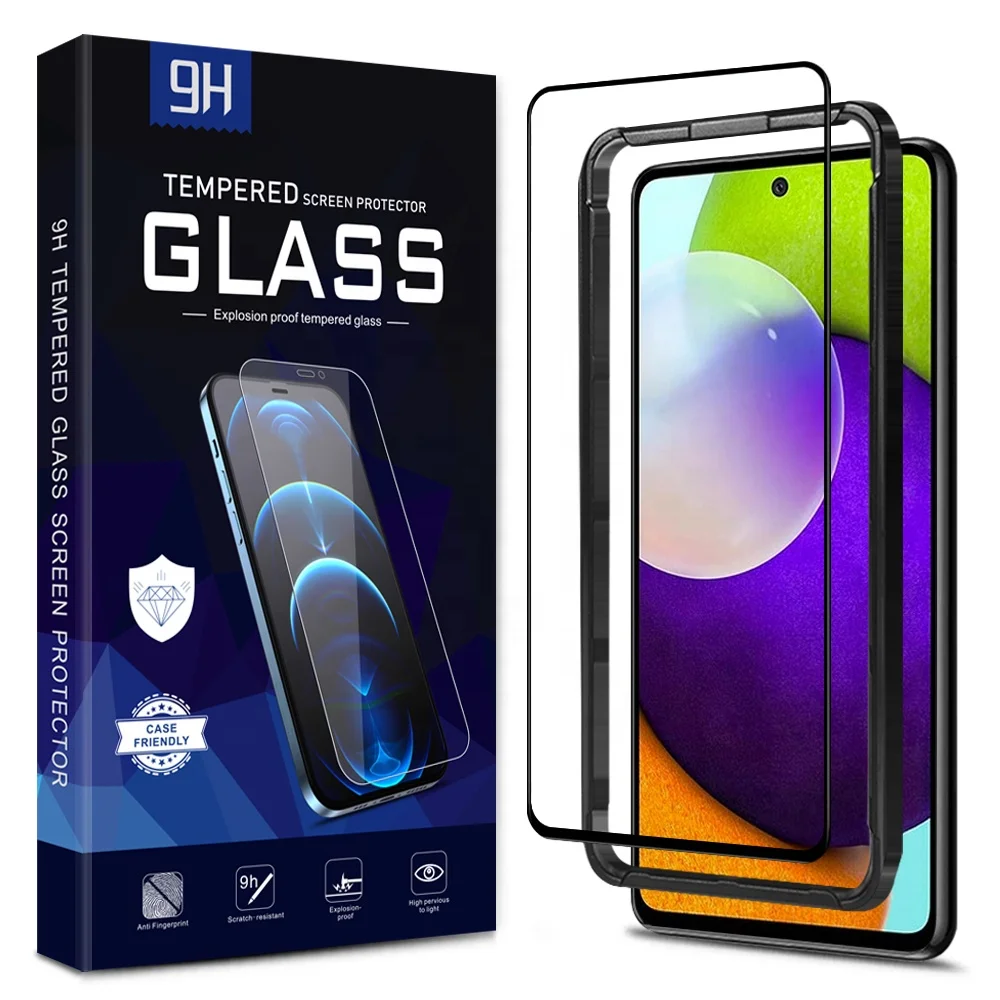 5D 9H full cover full glue tempered glass screen protector For Samsung Galaxy A52 A72 with guidance frame
5D 9H full cover full glue tempered glass screen protector For Samsung Galaxy A52 A72 with guidance frame