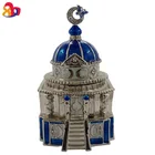 Promotion wholesale custom terne metal indoor 3D wedding church crystal figurine