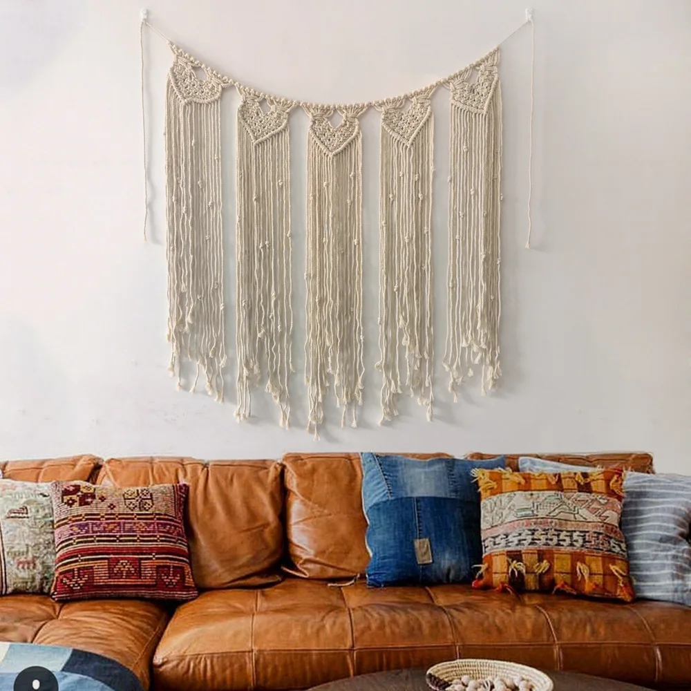 110*85cm Home Decoration Wall Hanging Cotton Handmade Woven Home Wall Decor Tapestry
110*85cm Home Decoration Wall Hanging Cotton Handmade Woven Home Wall Decor Tapestry