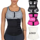 oem service Zipper 7 Steel Bone Cincher Plus Size Corset Private Label Latex custom waist trimmer Waist Trainer Shaper