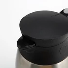 Cille1600/2000ml Insulated Thermos Coffee Pot Tea Pot Stainless Steel Double Wall One Touch Lid with Handle Coffee Pot